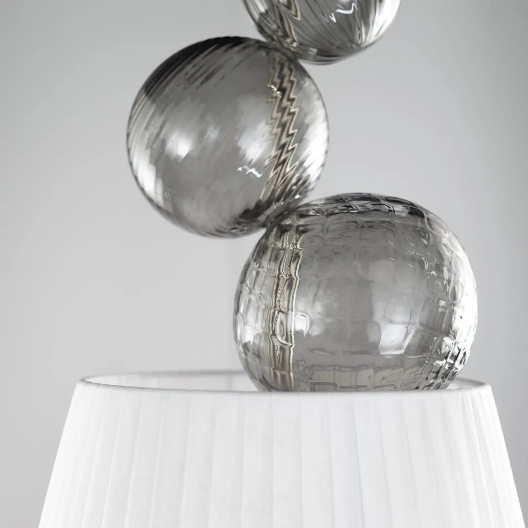 1 light pendant with glass spheres