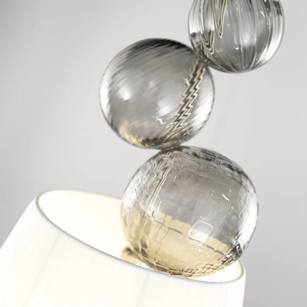 1 light pendant with glass spheres