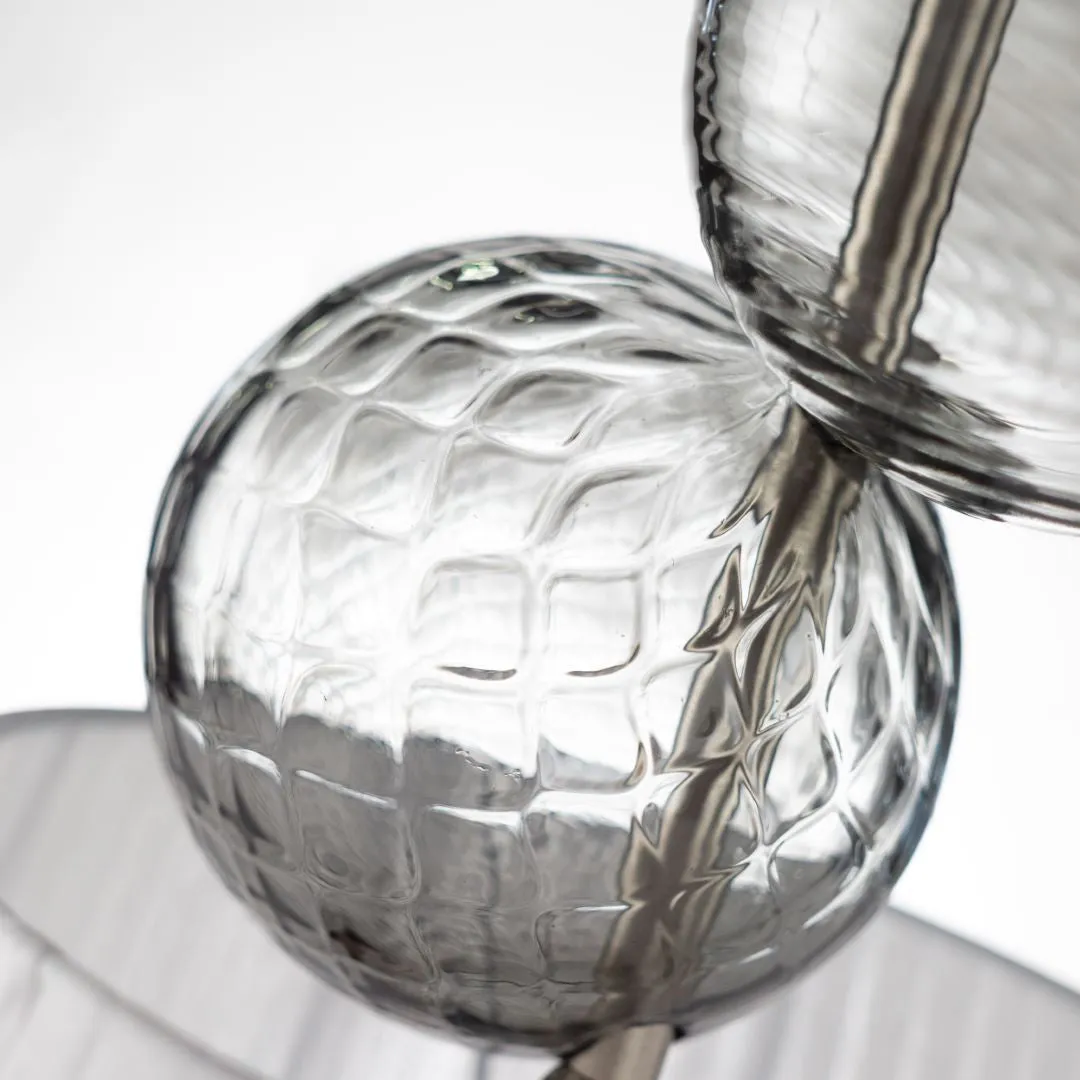 1 light pendant with glass spheres