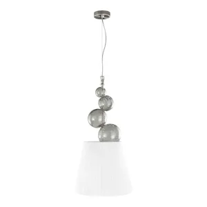 1 light pendant with glass spheres