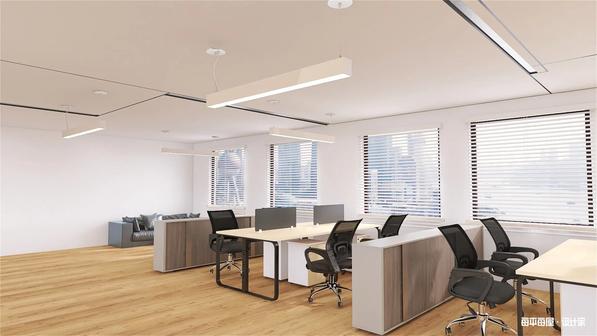 4 FT LED Linear Fixture, 4800 Lumen Max, 40 Watt, CCT Selectable,  120-277V, Black, White or Silver Finish