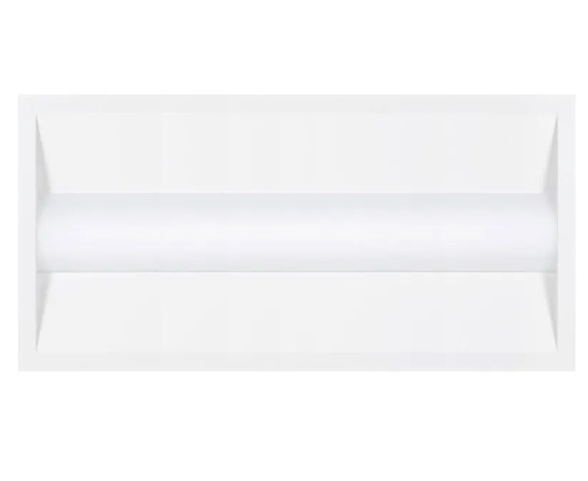 4PK 2 x 4 Foot LED Center Basket Troffer with Switched Color Temp 3500K, 4100K, 5000K, Variable Watts 40, 50, 60 watt