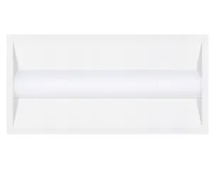 4PK 2 x 4 Foot LED Center Basket Troffer with Switched Color Temp 3500K, 4100K, 5000K, Variable Watts 40, 50, 60 watt