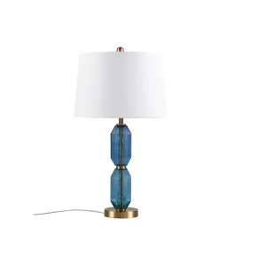 510 Design 26.5 Zirconia Faceted Table Lamp - BLUE ONE SIZE