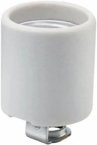 660W 250V Porcelain Keyless Incandescent Lampholder. White