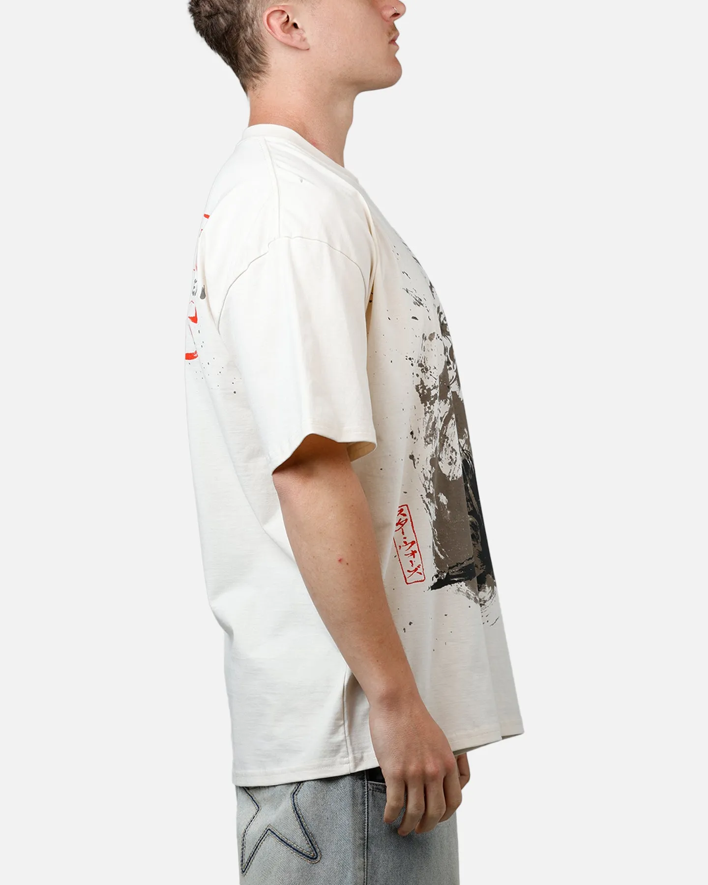 73 Studio Star Wars Takumi Last Jedi Vintage T-Shirt Off White
