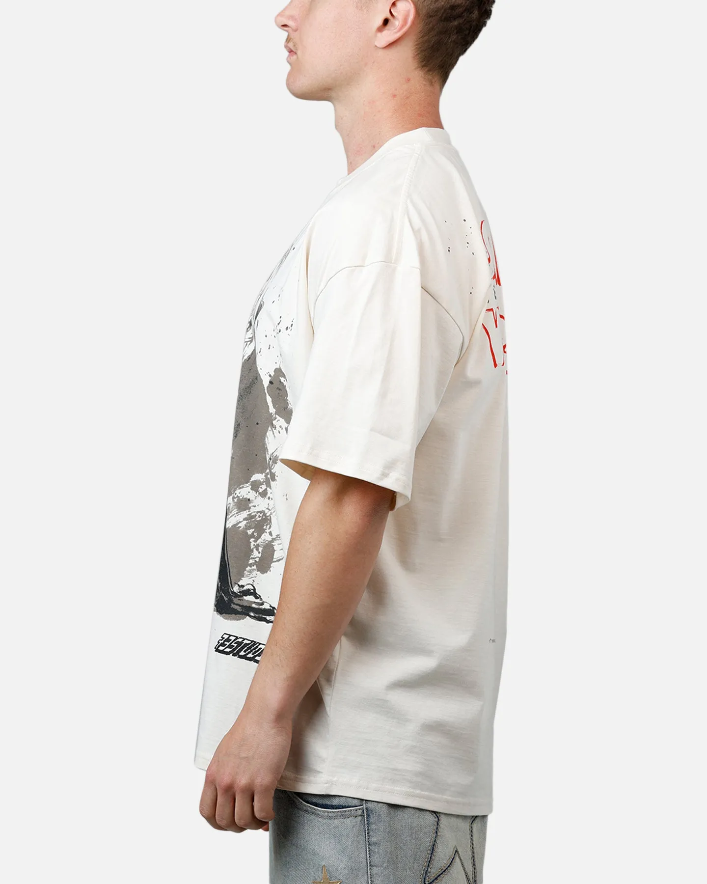 73 Studio Star Wars Takumi Last Jedi Vintage T-Shirt Off White