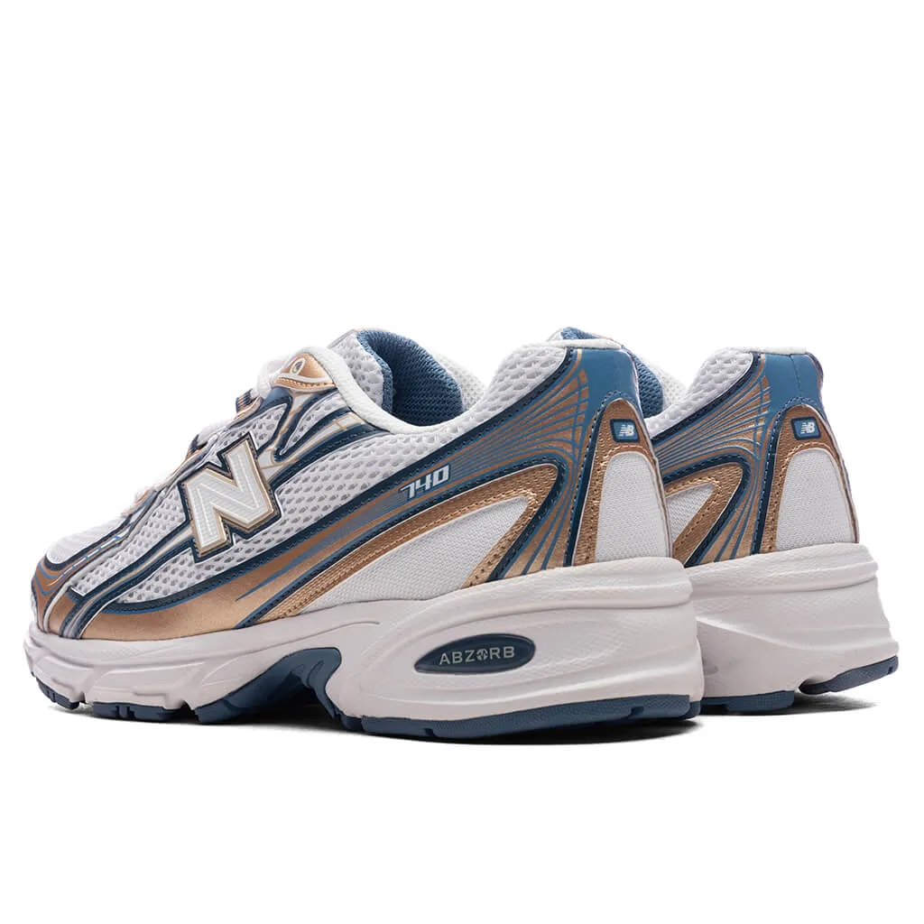 740 - Heron Blue/Vintage Indigo/Gold Metallic/Sea Salt