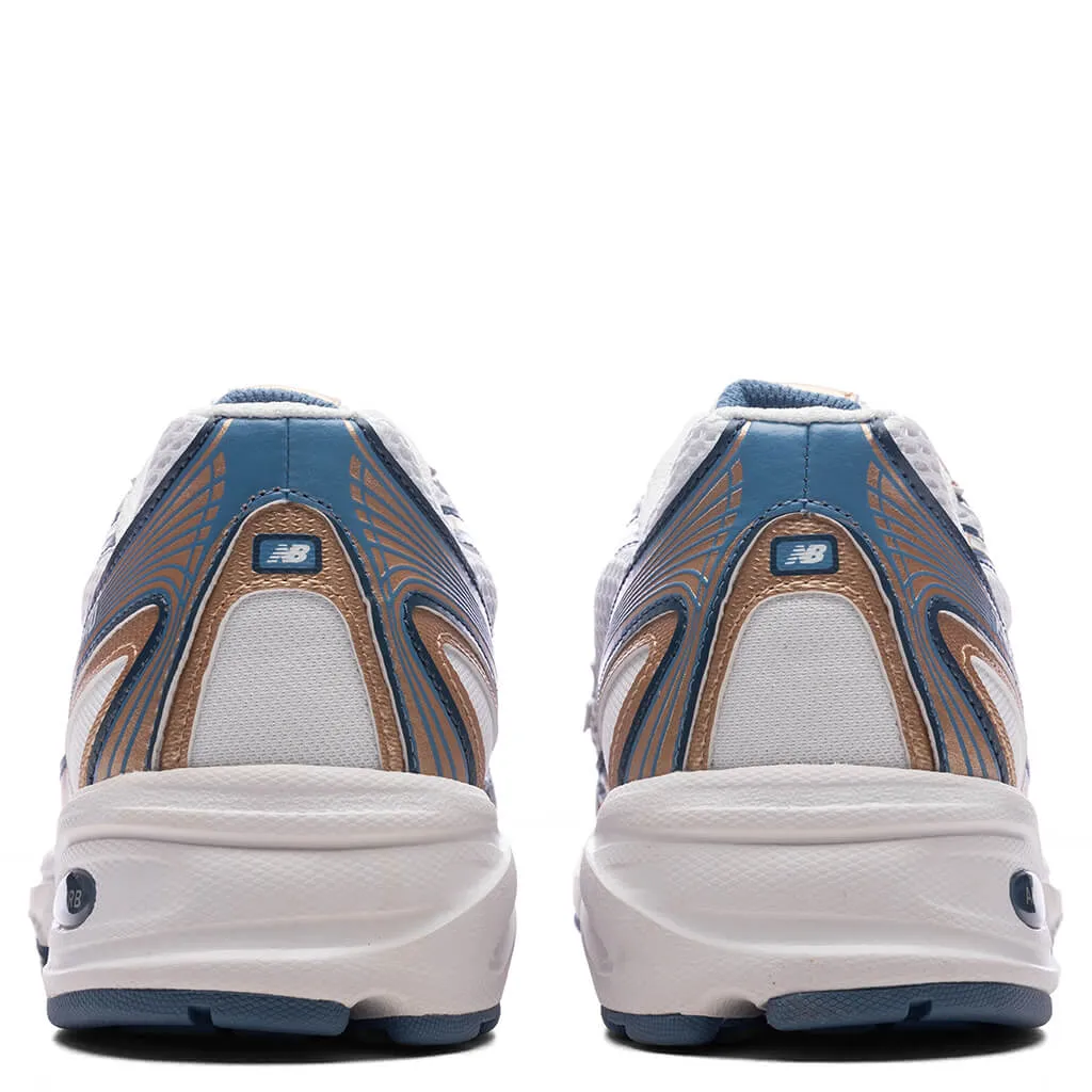 740 - Heron Blue/Vintage Indigo/Gold Metallic/Sea Salt