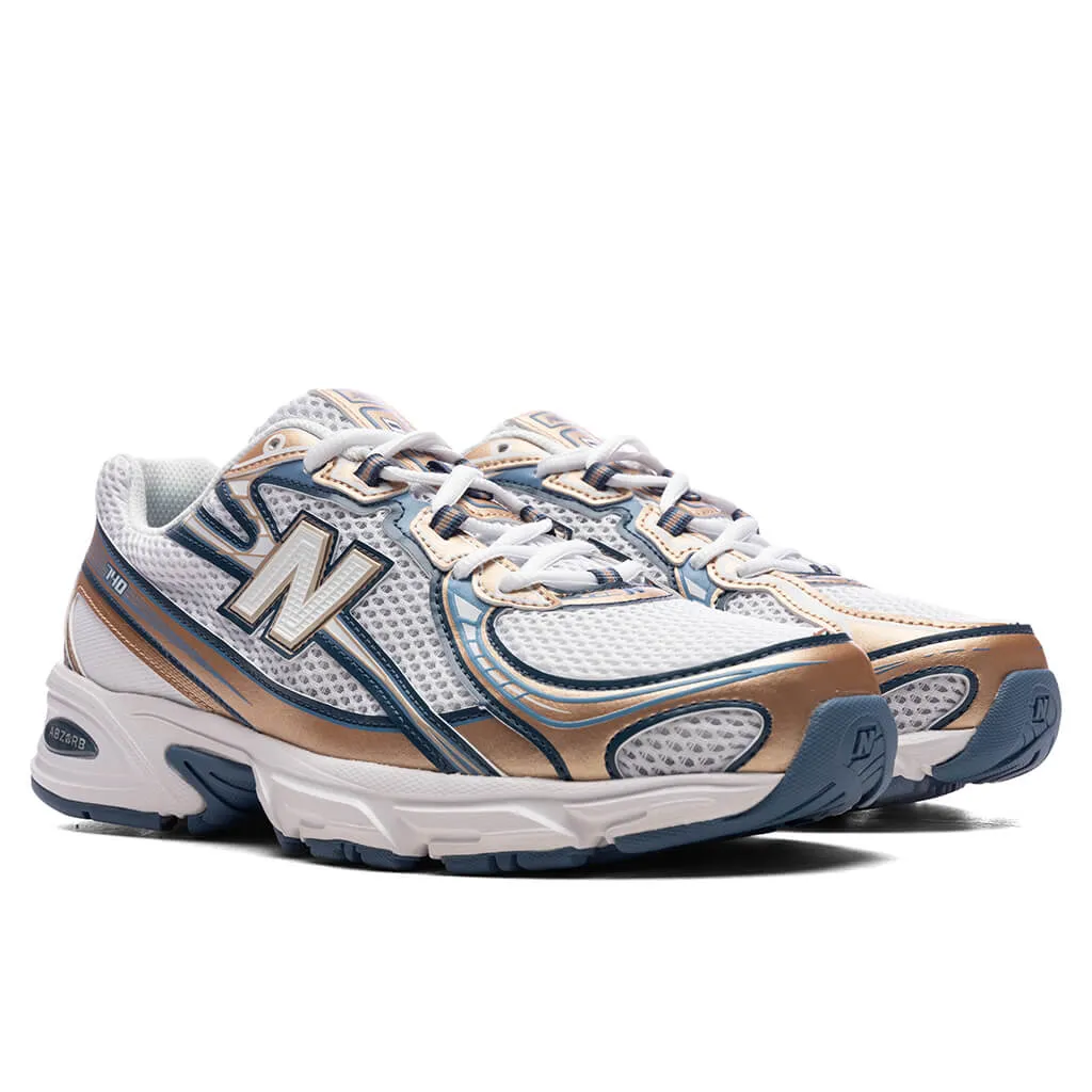 740 - Heron Blue/Vintage Indigo/Gold Metallic/Sea Salt