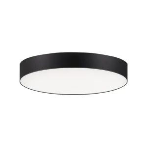 7" LED Flush Mount, 1,100 Lumens, 15W, 3000K, 120-277V, Black or White Finish