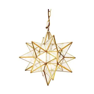 Acs - 15"  Md Clear Star In Brass