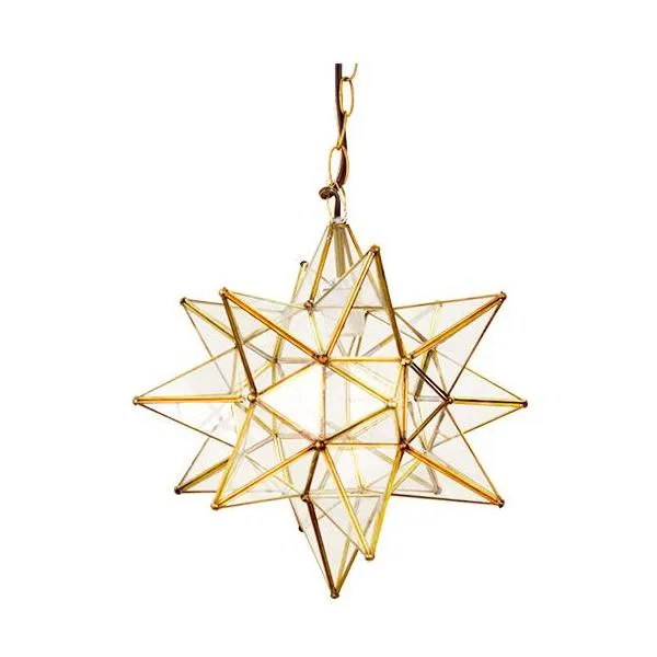 Acs - 15"  Md Clear Star In Brass