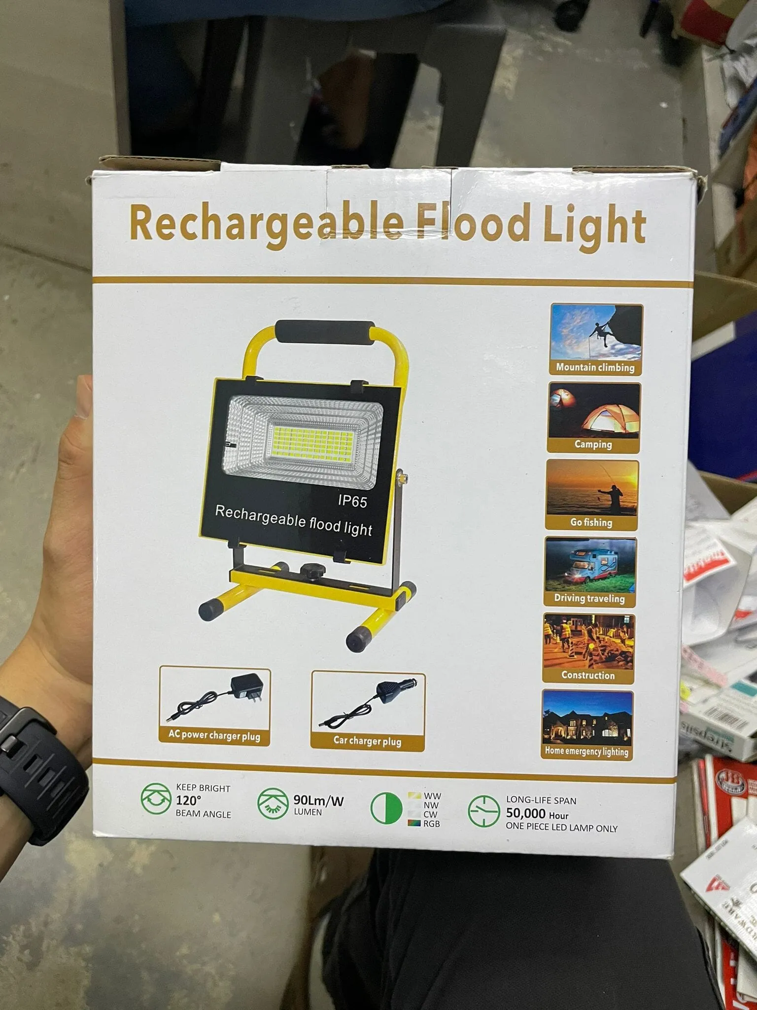 AIKO 30W LED Rechargeable Sport Lamp Flood Light | Model : LED-GYRLF30A3