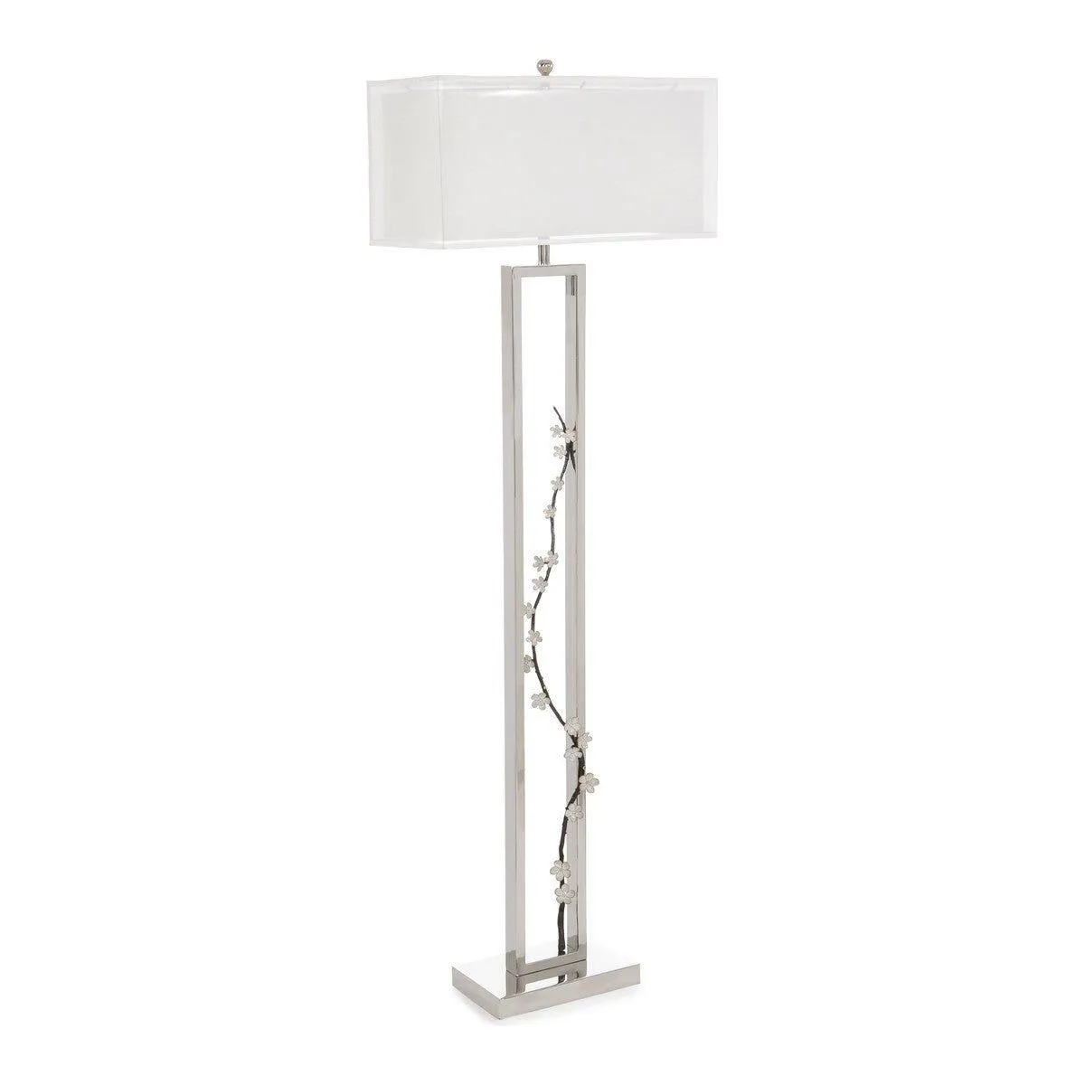 Alden Floor Lamp - Silver - Steel