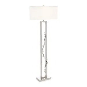 Alden Floor Lamp - Silver - Steel