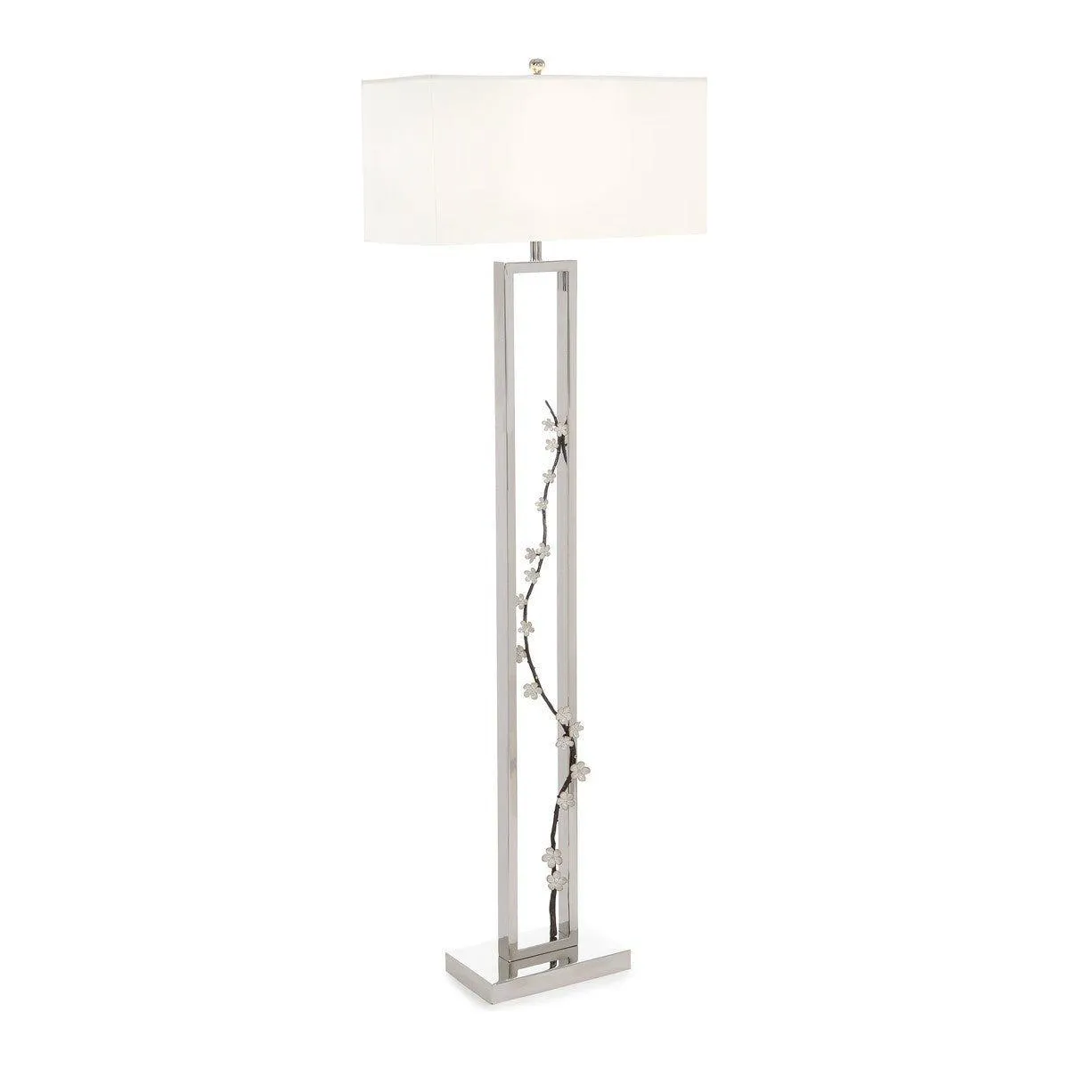 Alden Floor Lamp - Silver - Steel