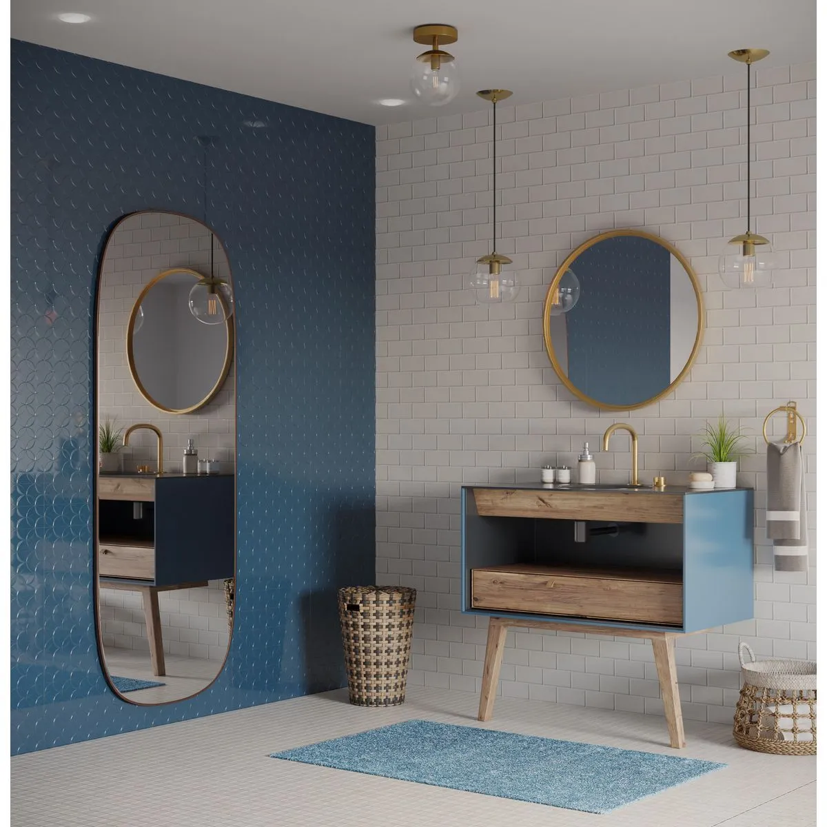 Atwell Collection One-Light Semi-Flush Mount