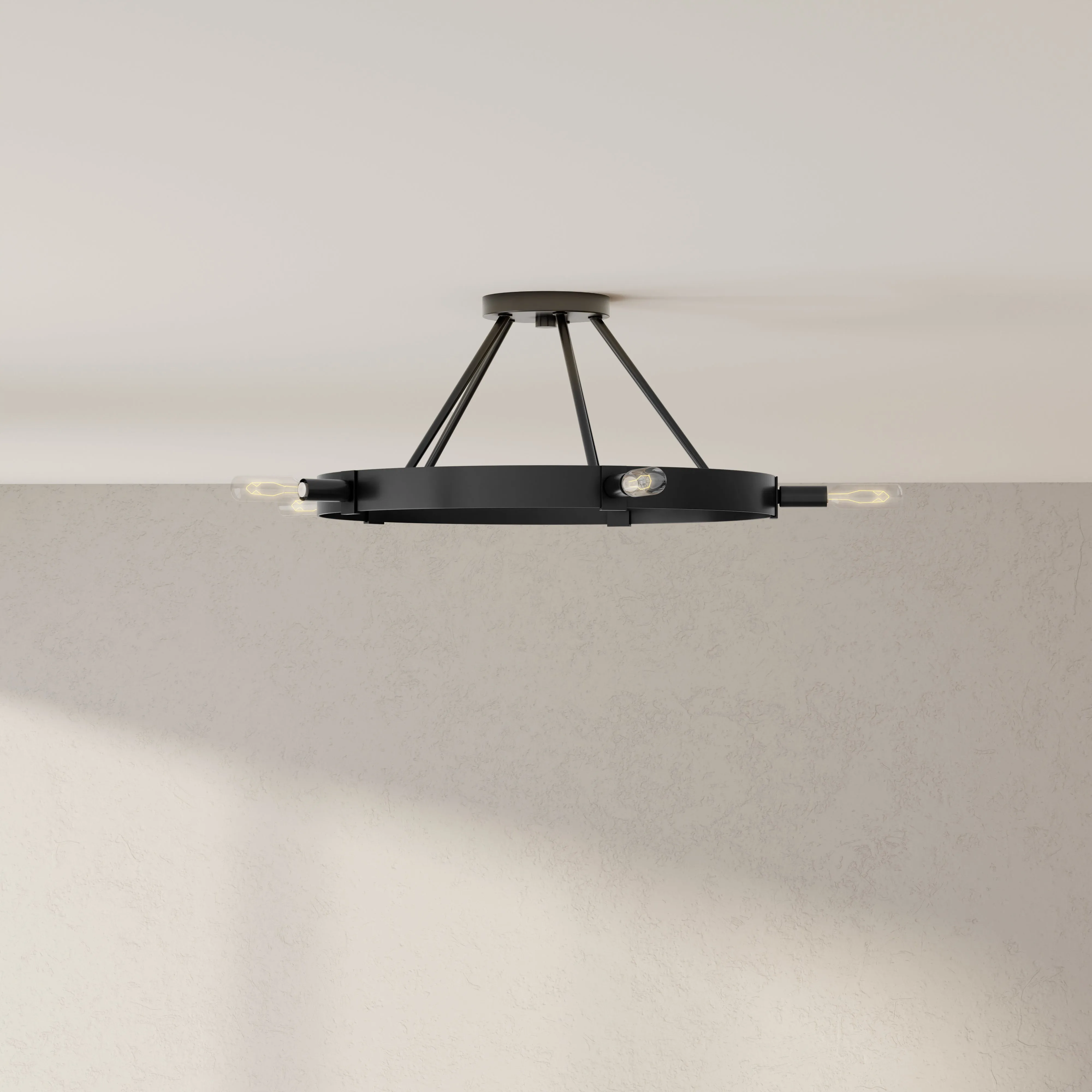 Breckenridge Collection Five-Light Semi-Flush Mount