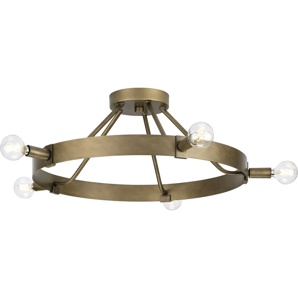 Breckenridge Collection Five-Light Semi-Flush Mount