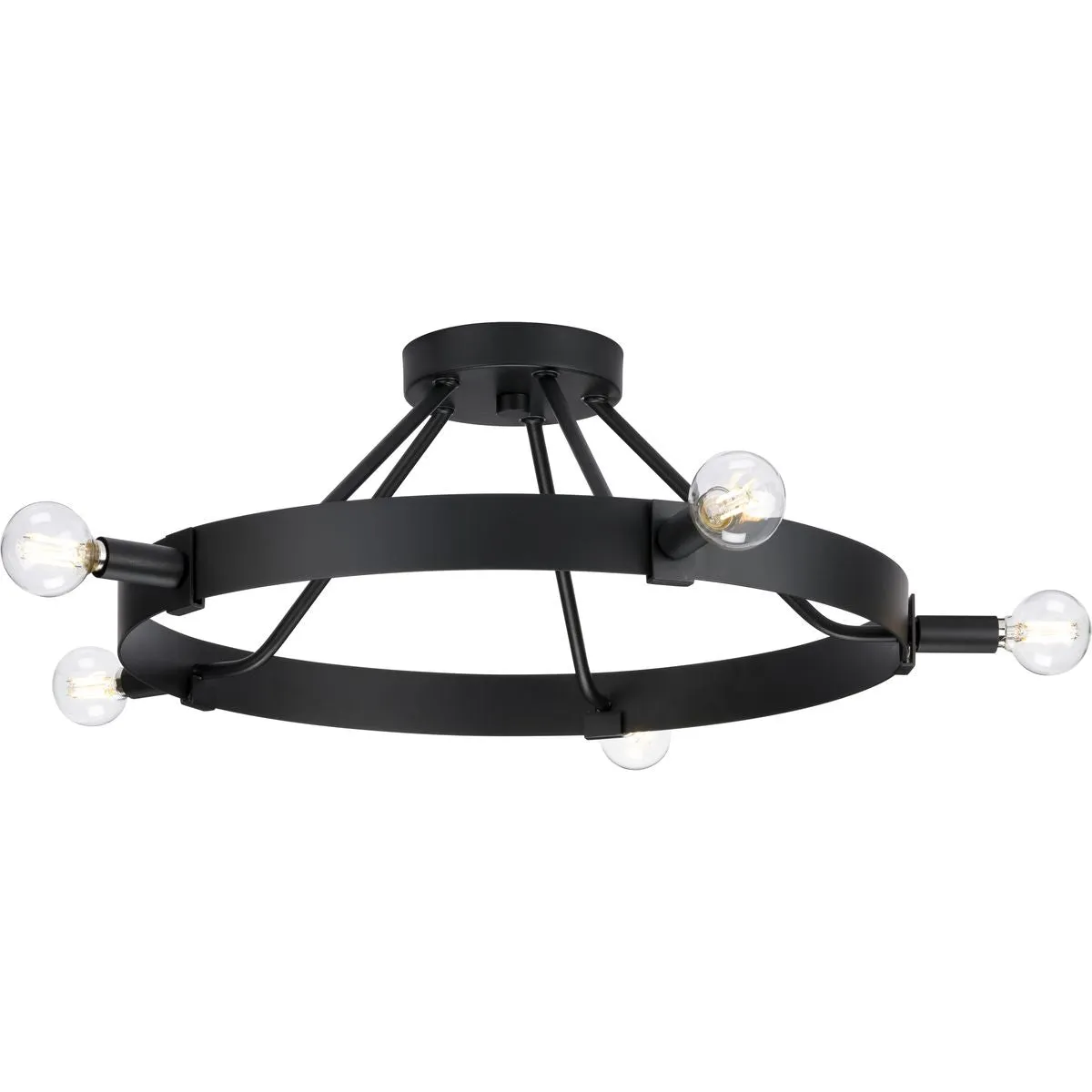 Breckenridge Collection Five-Light Semi-Flush Mount
