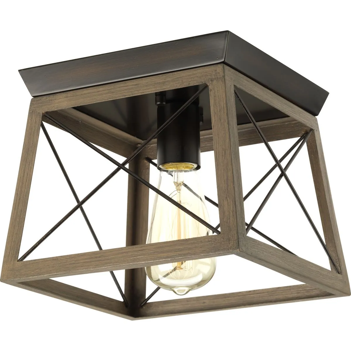 Briarwood Collection One-Light Flush Mount Ceiling Light