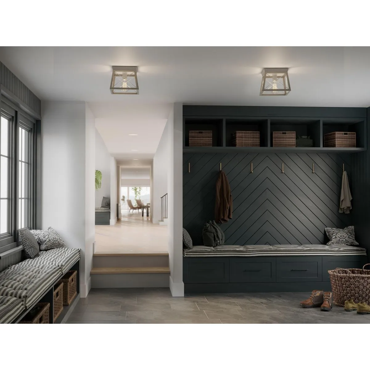 Briarwood Collection One-Light Flush Mount Ceiling Light