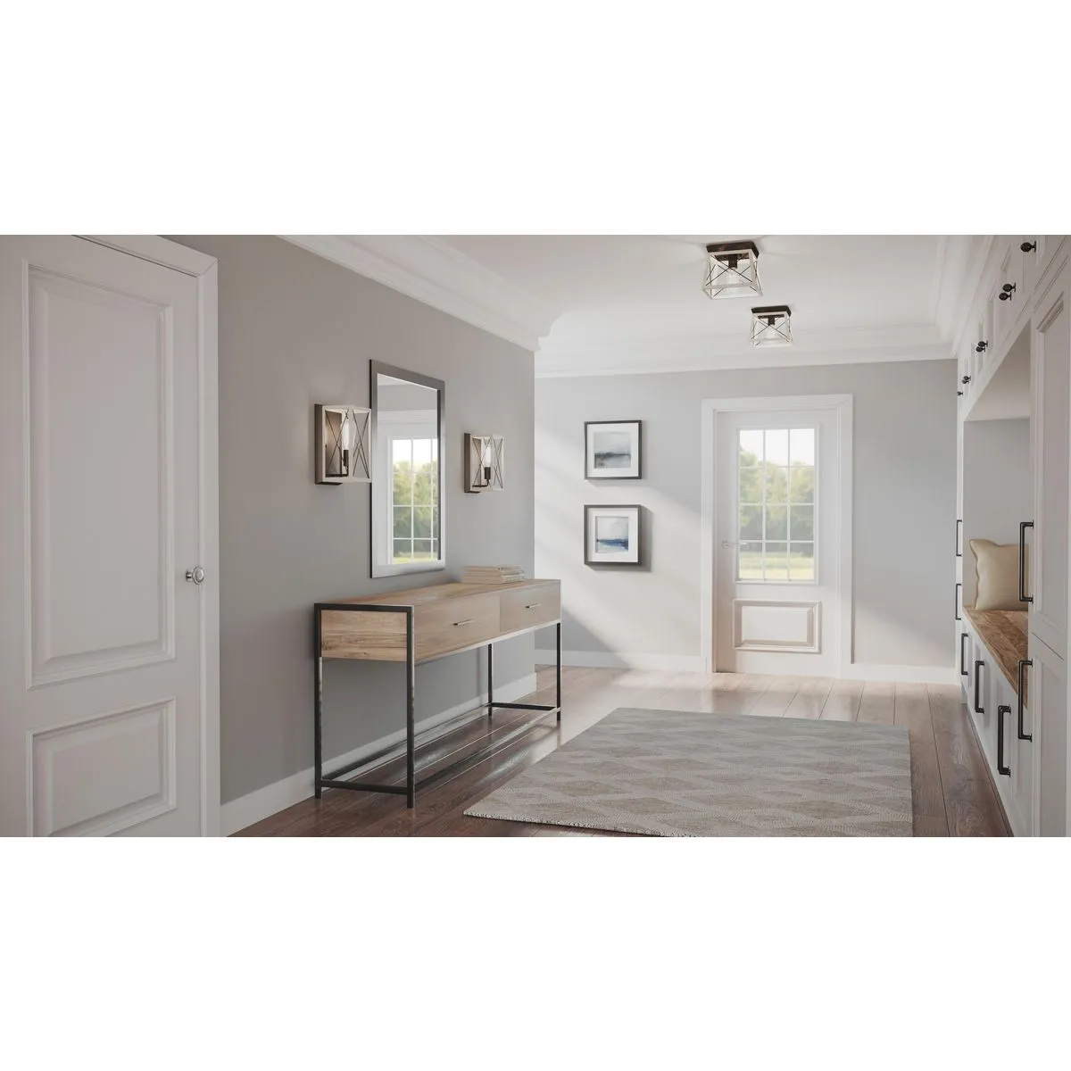 Briarwood Collection One-Light Flush Mount Ceiling Light