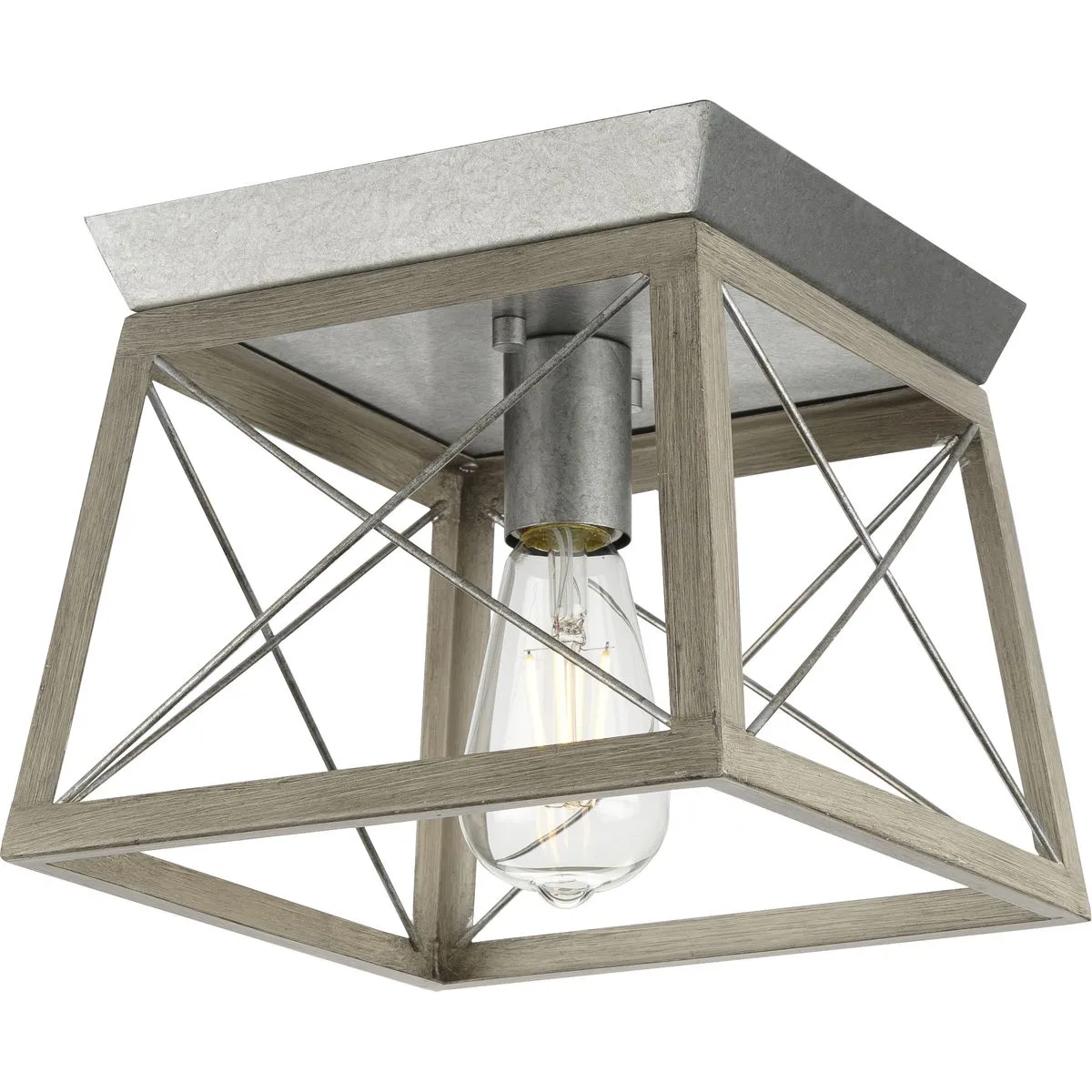 Briarwood Collection One-Light Flush Mount Ceiling Light