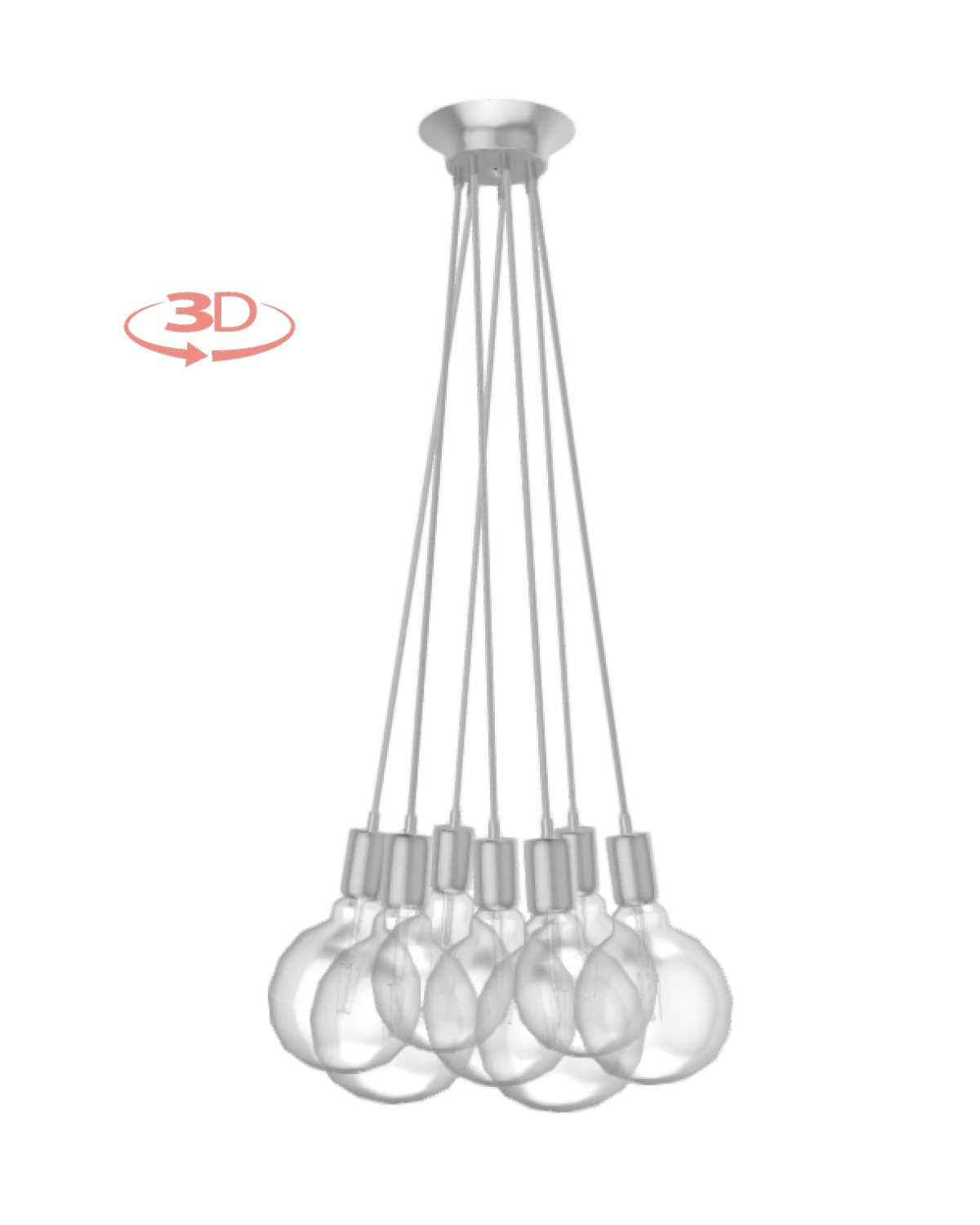 Cluster Chandelier - Even: Design Your Own 7 Pendant