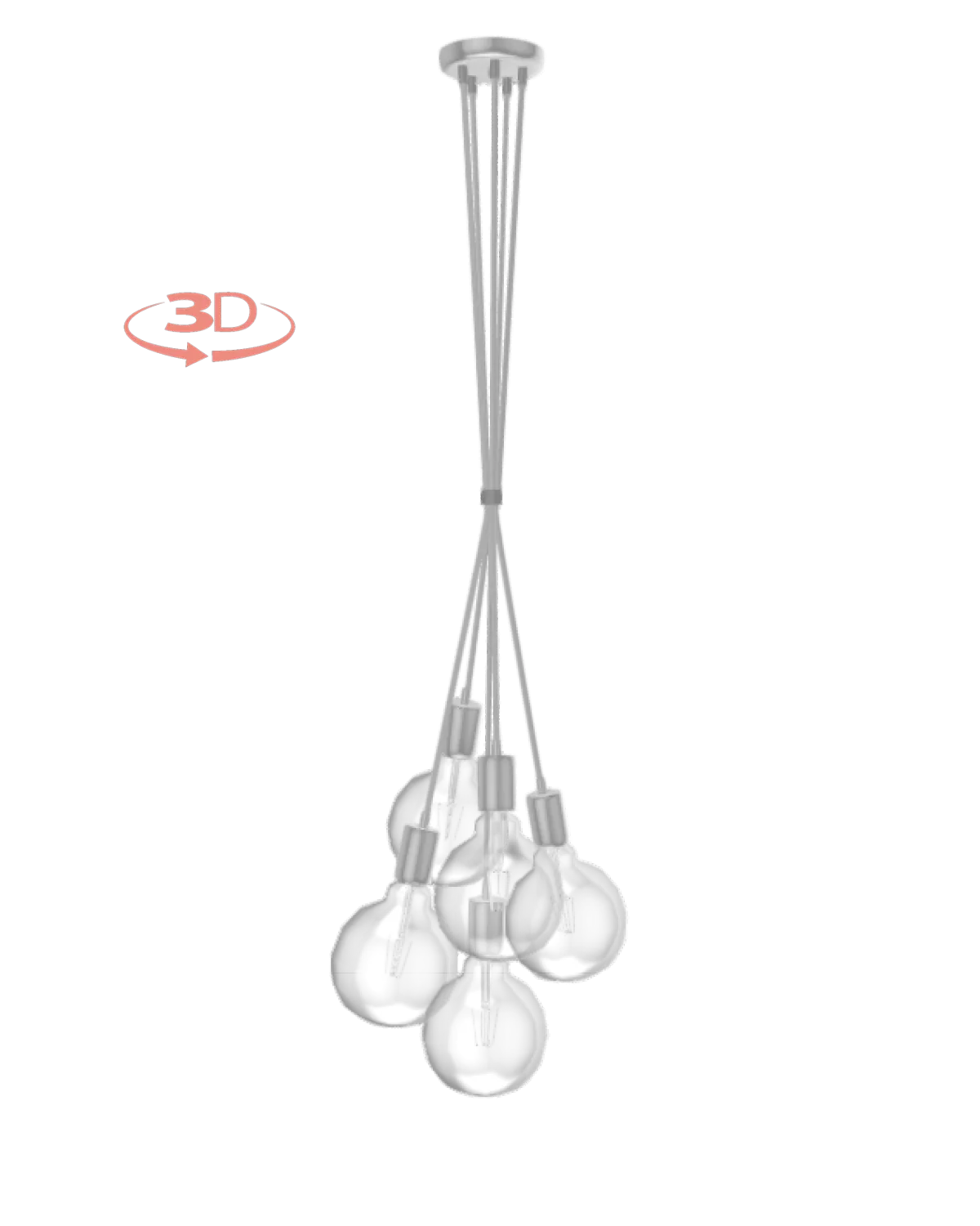 Cluster Chandelier - Grape: Design Your Own 5 Pendant
