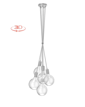 Cluster Chandelier - Grape: Design Your Own 5 Pendant
