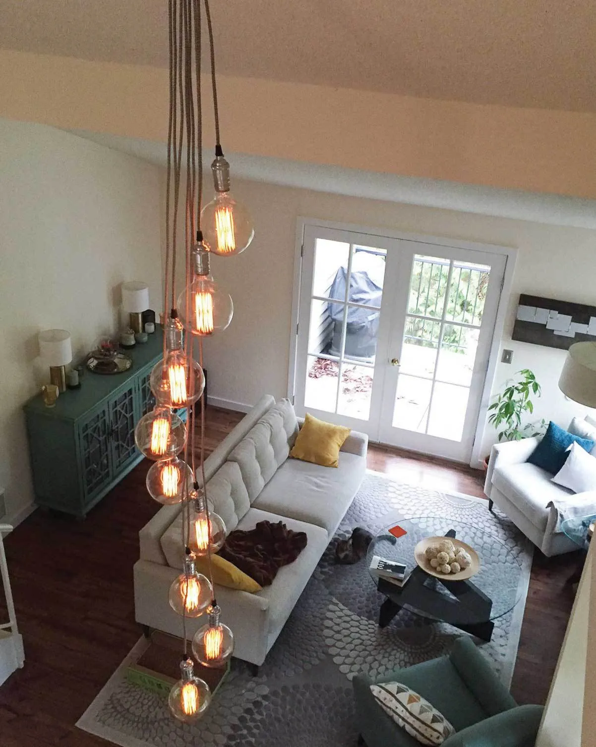 Cluster Chandelier - Staggered: Design Your Own 9 Pendant