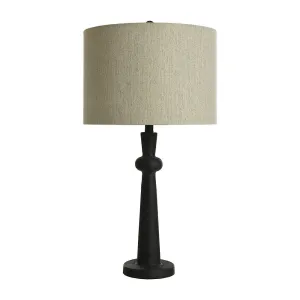 Collective Design By Stylecraft Textured Dark Bronze Iron Table Lamp Textured Dark Bronze