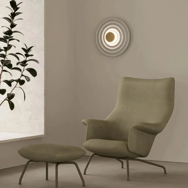 Contemporary Rippled Resin Wall Light