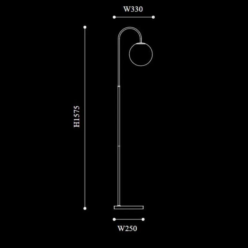 Contemporary Travertine Floor Lamp