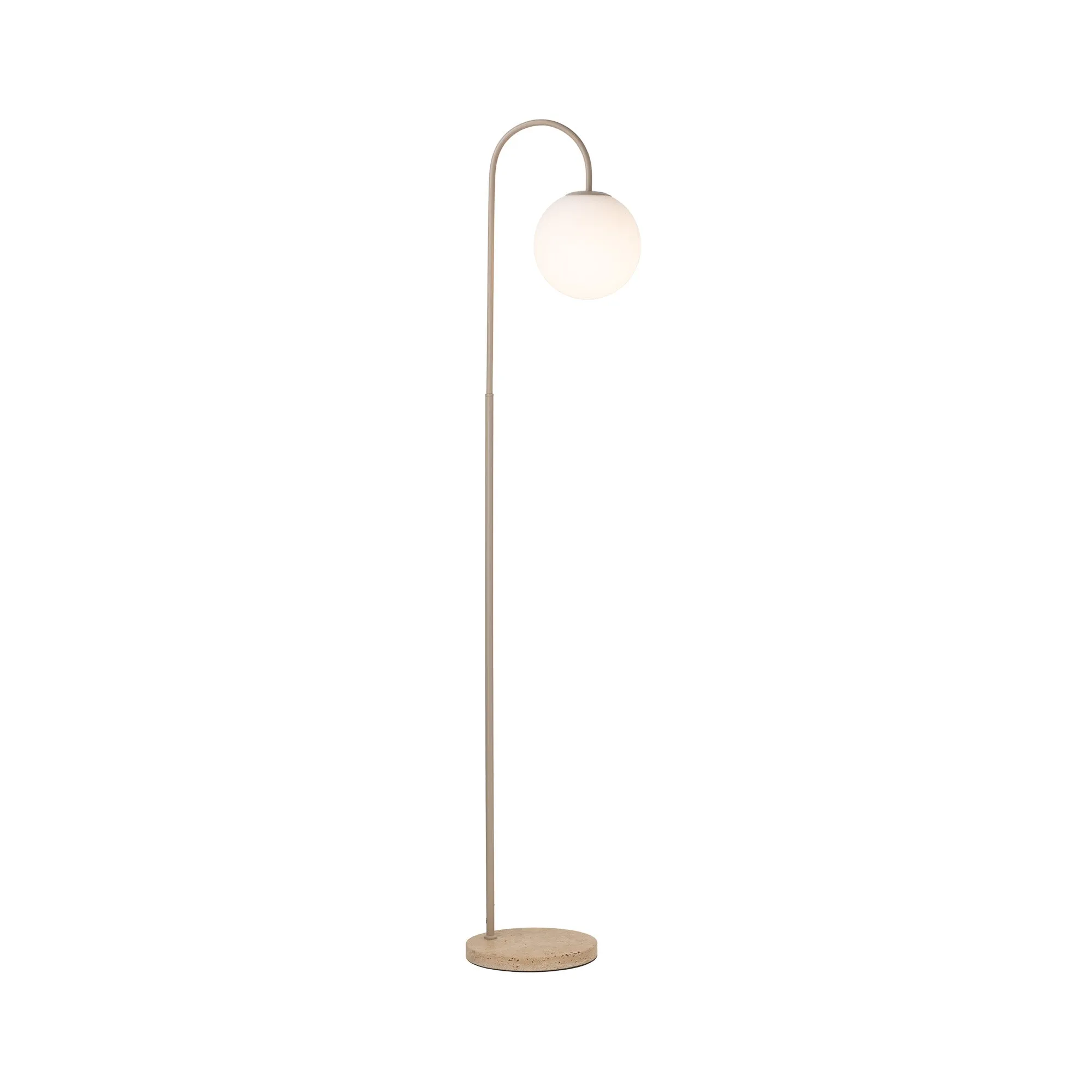 Contemporary Travertine Floor Lamp
