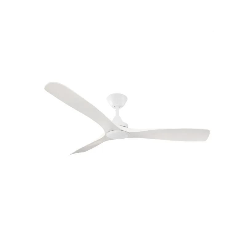 Contoured Blades Ceiling Fan with White Motor | Spitfire DC | ThreeSixty