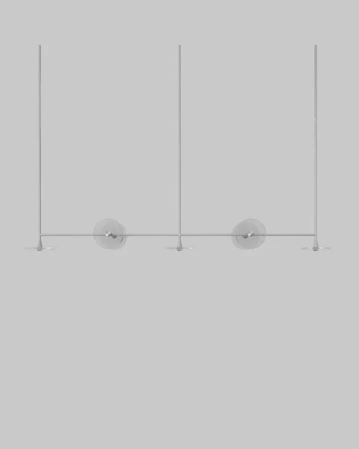 Coral 7lt Linear Rod Pendant