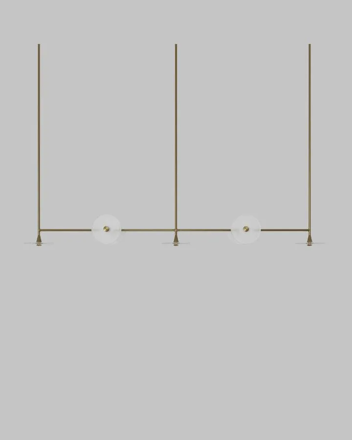 Coral 7lt Linear Rod Pendant