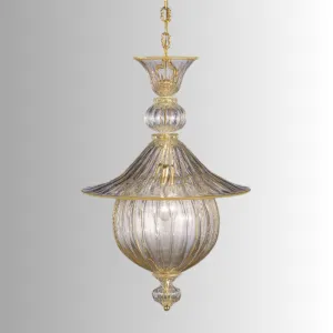 Crystal And Gold Ceiling Lantern