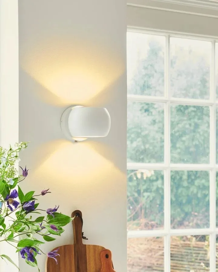 Curved Up & Down Wall Light | Assorted Finishes