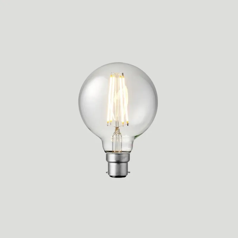Dimmable B22 LED | G95 | 8W | 2700K