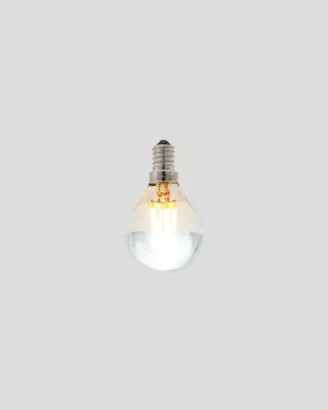 Dimmable E14 LED Silver Cap | G45 | 3W | 2200K | SALE