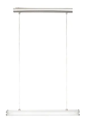 Eglo Lighting 86787A PSI Collection Two Light Energy Efficient Hanging Island Pendant Chandelier in Matte Nickel Finish