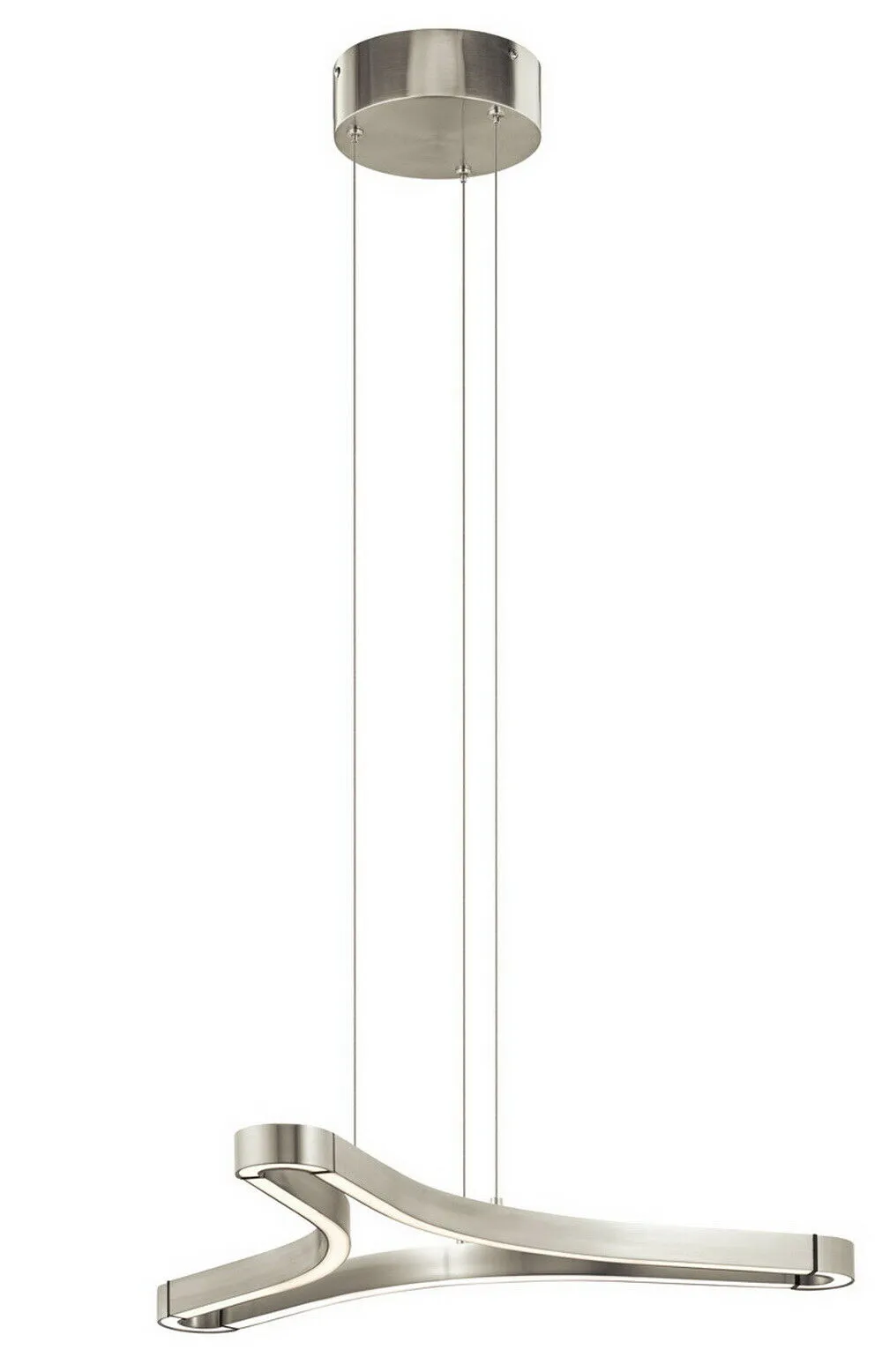 Elan by Kichler Lighting 83696 Zell Collection LED Hanging Pendant Chandelier in Satin Nickel Finish