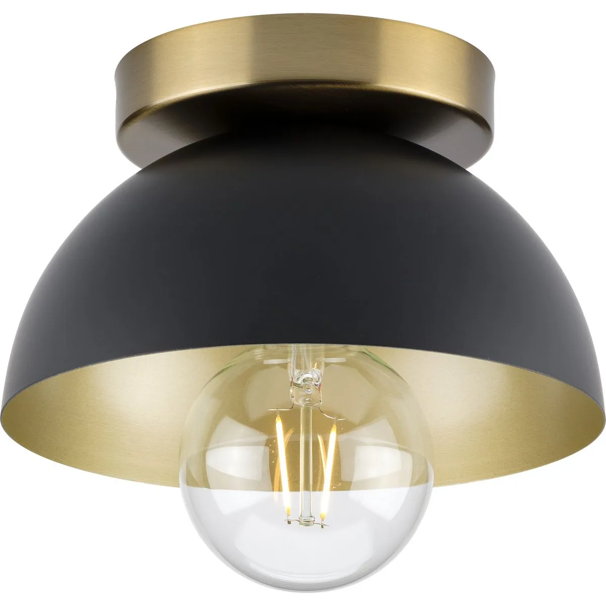 Eva Collection One-Light Flush Mount Light