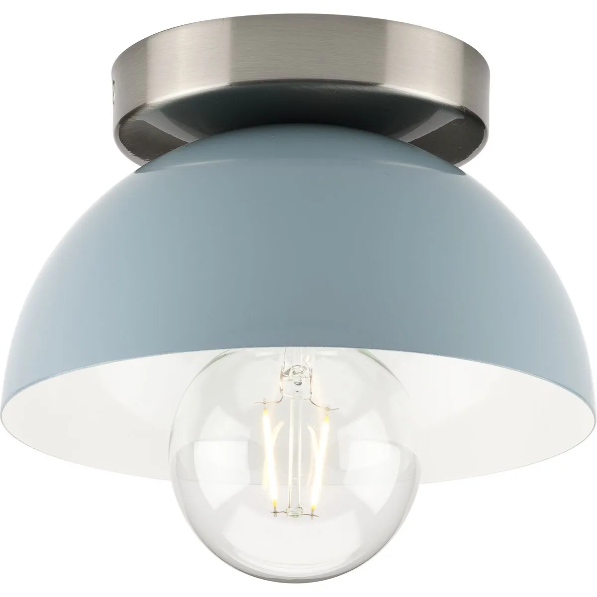Eva Collection One-Light Flush Mount Light