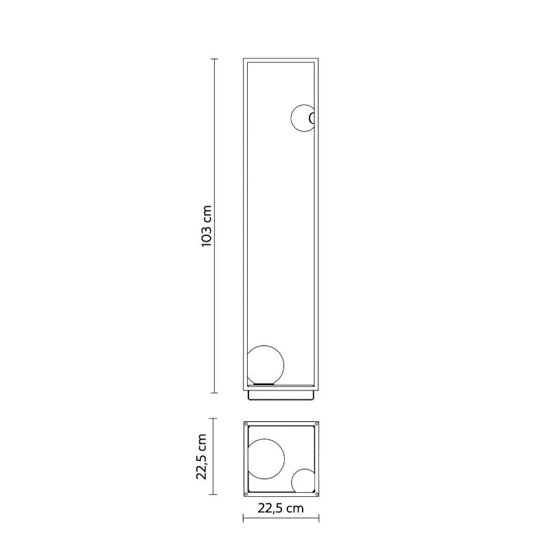 Exterior Frame Floor Lamp