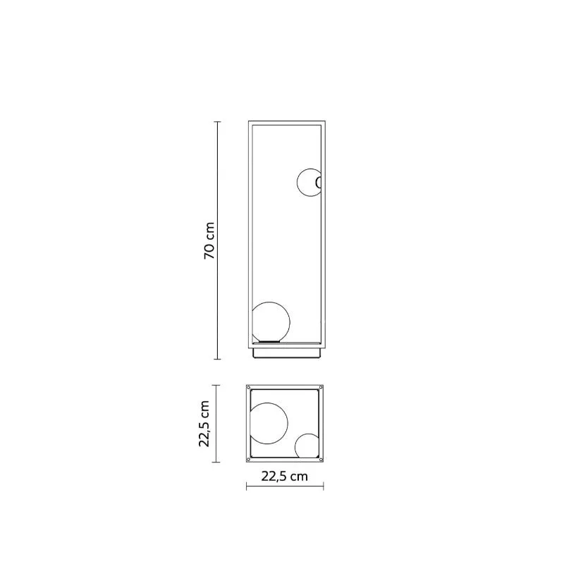 Exterior Frame Floor Lamp